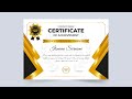 Certificate Template Design Free Download | University Certificate Template Vector