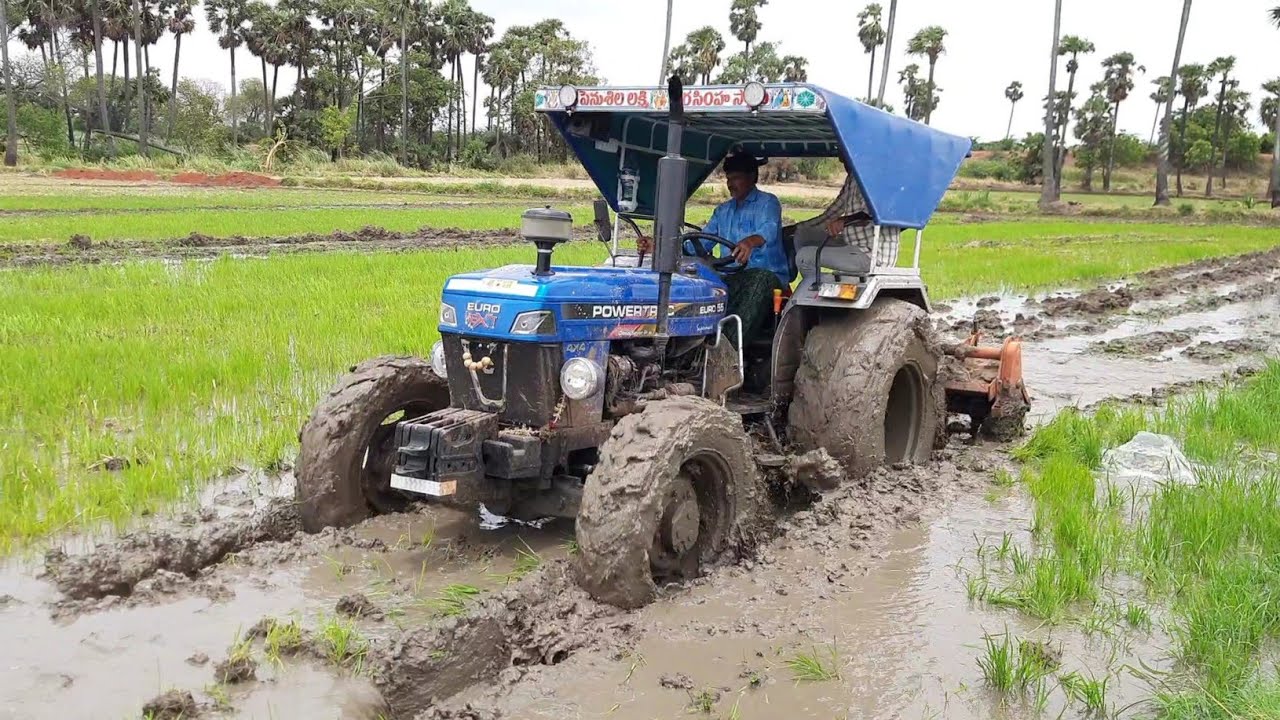 Power of Powertrac Tractor 🔥🔥 | Powertrac Euro 55 Next 4wd Tractor | Tractors | MightyAutomotives