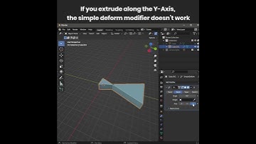 How to fix the simple deform bending issue in Blender [3.4] | 3D Modeling #shorts