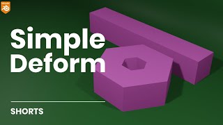 How to fix the simple deform bending issue in Blender [3.4] | 3D Modeling #shorts