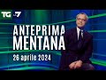 Lanteprima di mentana del tg la7 del 26 aprile 2024