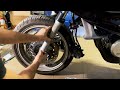 Замена передних тормозов Honda Deauville NT700V | How to change front brake pads and disks