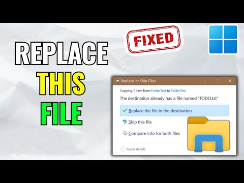 How to Replace or Overwrite Files in Windows 11 | File Conflict & Copy Tips (2025)