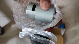 775 12 V 18 watt DC motor unboxing