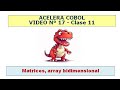 Video 17- Clase nº 11 - matrices, array, #programación #cobol #curso