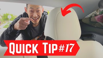 How to Remove the Rear Seat Headrest and STOP squeaking in Tesla Model Y