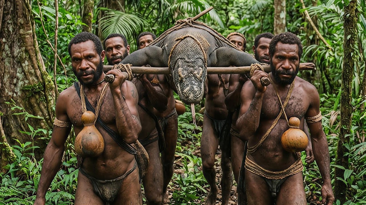 Inside The Jungle: Indian Lizard Vs Korowai Tribe. Living Completely Off The Land