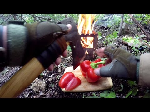 AXE COOKING, Chicken Fajitas On A Bush Box