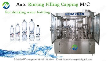 Automatic Rotary Rinsing Filling Capping 3 in 1 Mono-Block Machine for Drinking Water Filler