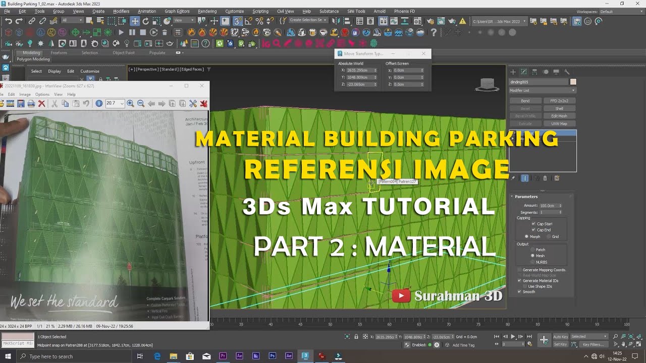 Tutorial 3Ds Max - MATERIAL BUILDING PARKING - PART 2 - YouTube