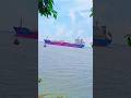 Big Ship Sailing to River for Goods Pickup , Majestic Cargo Transport Diamond Harbour River