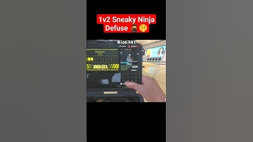 1v2 Sneaky Ninja Defuse 🤫🥷.#shorts #callofduty #warzone #cod #mw3 #rebirthisland #mw2