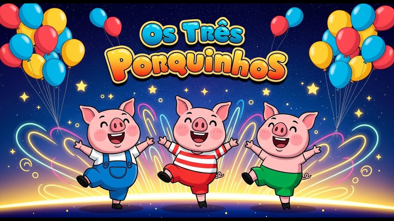 🎶 Os Três Porquinhos! 🐷✨
