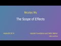 Nicolas Wu - The Scope of Effects (HaskellX 2019)