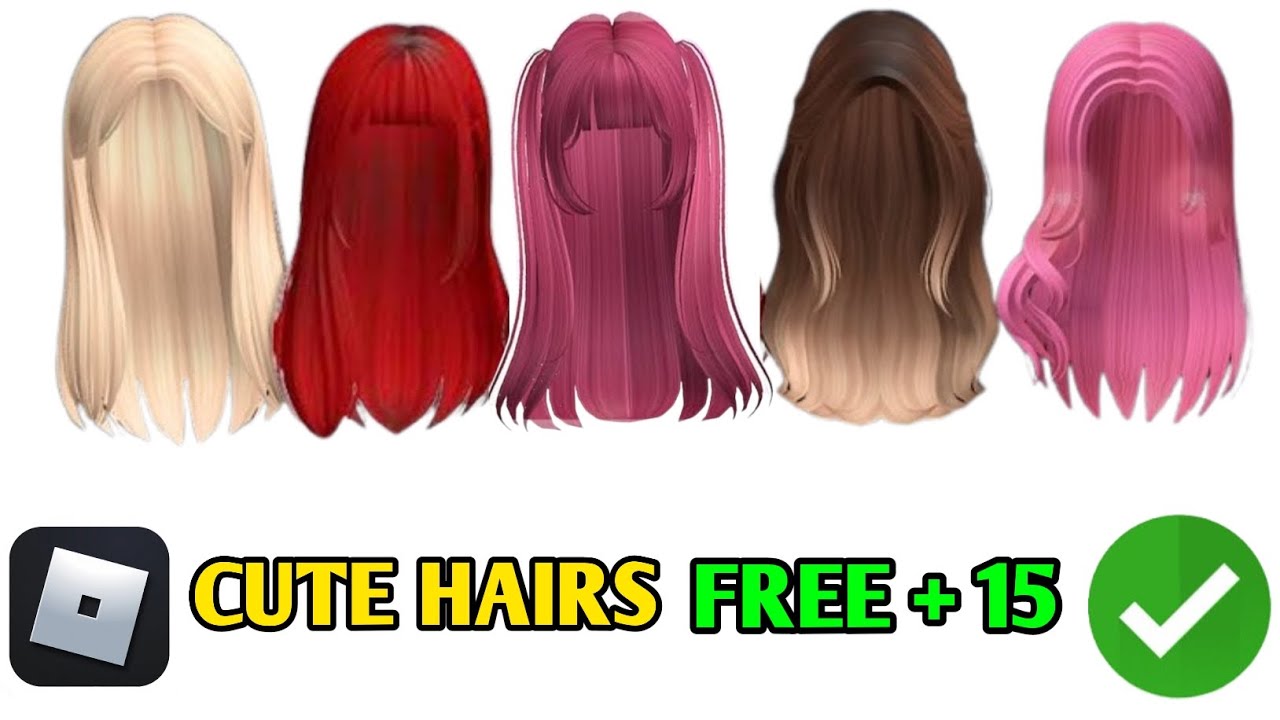 HURRY! 15+ Free Cute Hairs & Items to Get on Roblox (2024) || #Roblox ...