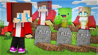 R.I.P Maizen FAMILY? JJ's ALL ALONE! TRAGEDY in the FAMILY JJ and Mikey  in Minecraft  Maizen