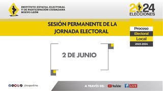 🔴 #EnVivo | Sesión Permanente de la Jornada Electoral | 10:30 hrs | 2 de Junio