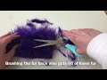 How to shave faux fur with scissors