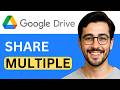 How To Share Multiple Files In Google Drive Sharing Tutorial 2026 