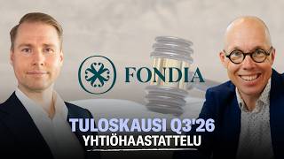 Fondia Q3'26: Ruotsissa vahvaa kehitystä