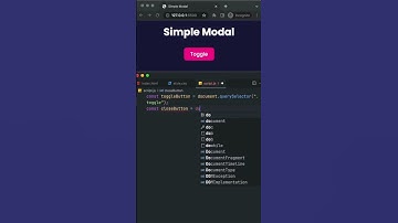 Simple Modal in #JS and #CSS