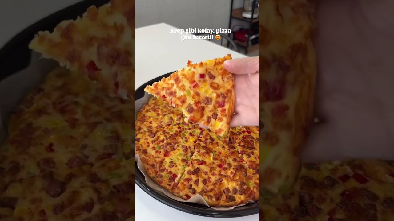 Efsane Pratik Krep Pizza #shorts