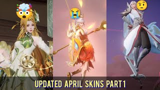 Updated  Upcoming April Skins Part 1  Honor Of Kings