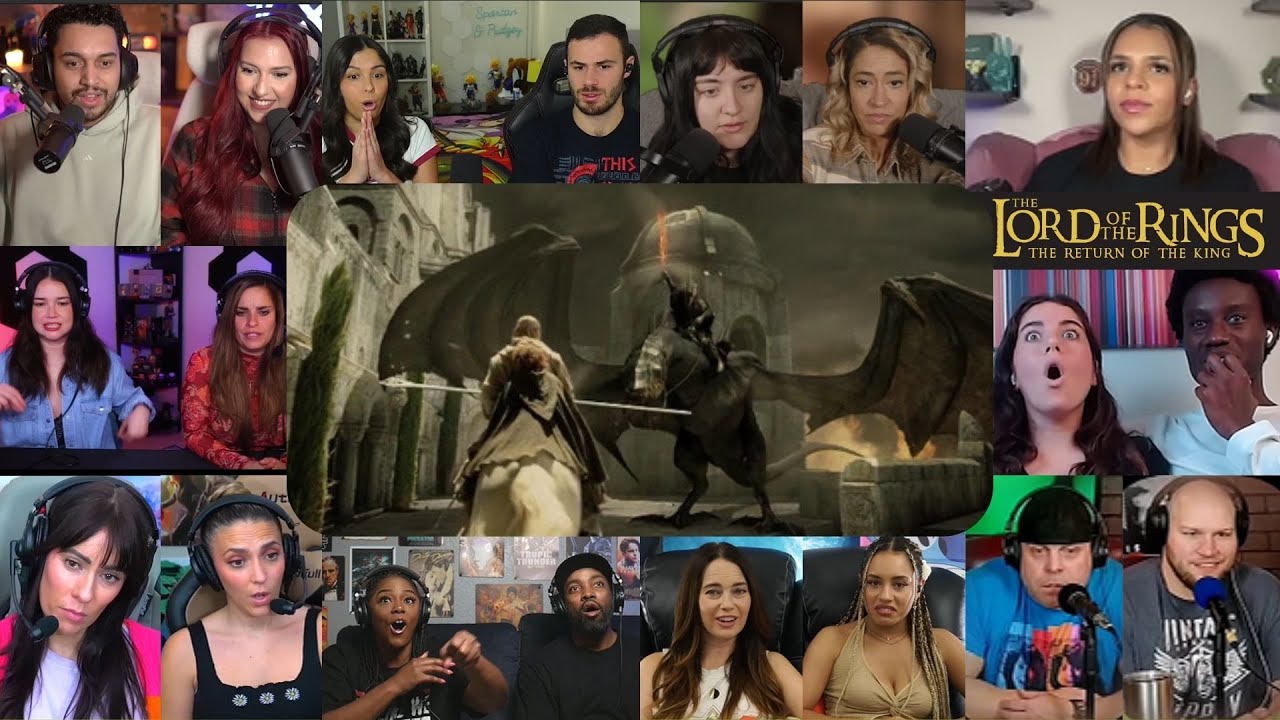 TOP "Gandalf vs Witch King of Angmar Scene" LOTR:The Return of the King (2003) Movie Reactions