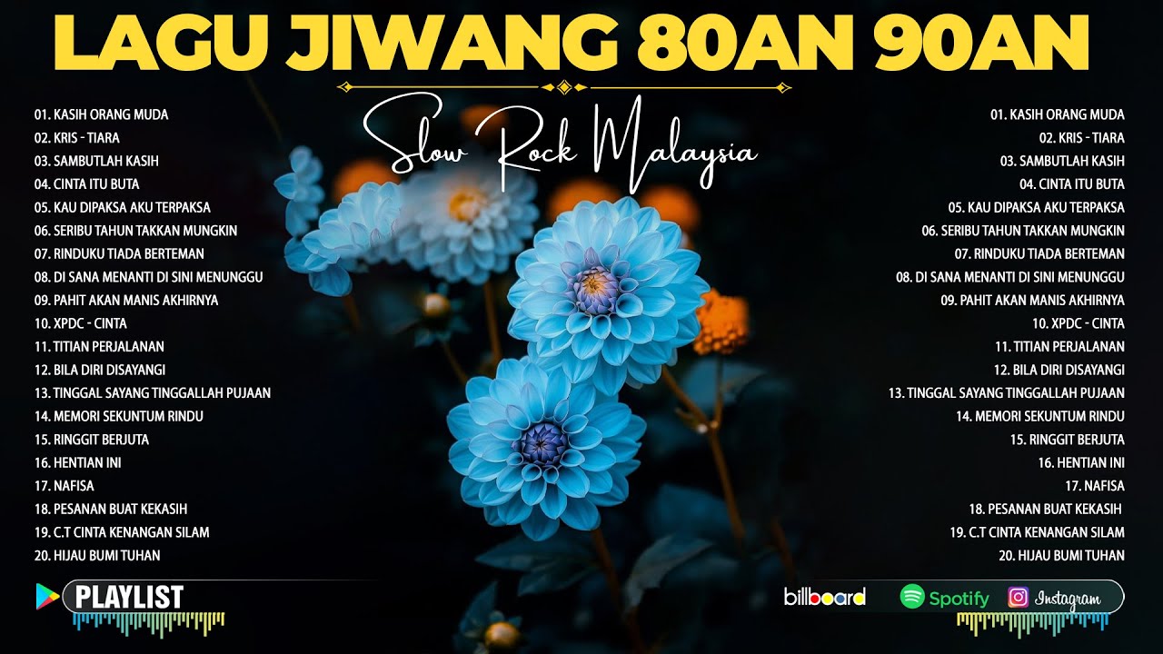 Slow Rock Malaysia Zaman 80/90an 💿 Lagu Jiwang Lama Pilihan 🌙 Evergreen Malaysia