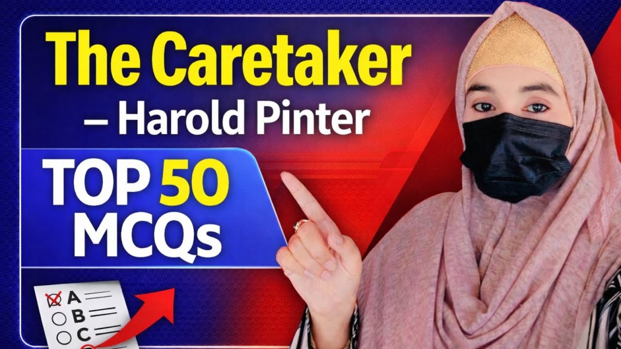Top 50 MCQs on The Caretaker by Harold Pinter || CSS, PPSC, FPSC, PMS