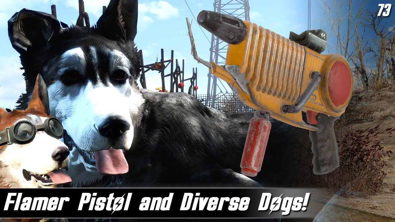 Fallout 4 Mods Week 73 - Flamer Pistol and Diverse Dogs!