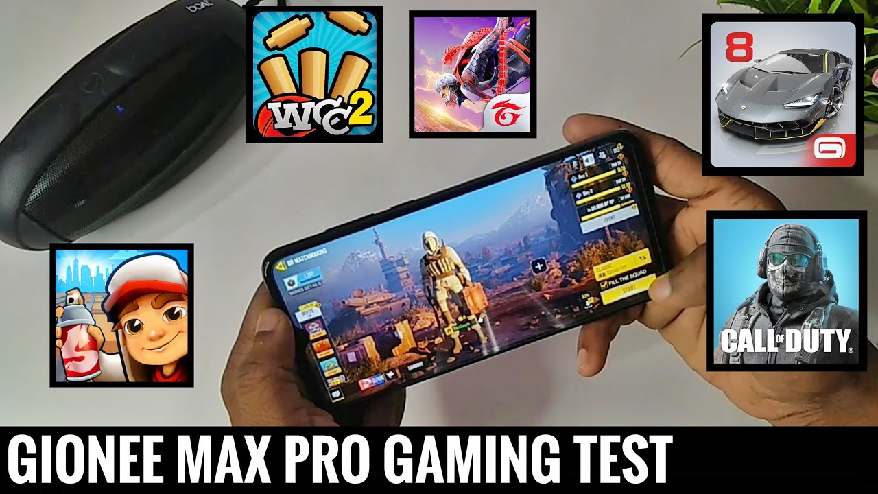 Gionee max pro gaming test | Rs.6999 | Call of Duty | Free Fire | Asphalt 8 | World Cricket  | Sub