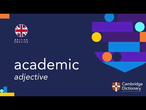 How to pronounce academic | British English and American English pronunciation