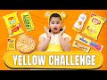 Using Only YELLOW Things For 24 Hours Challenge ToyStars 
