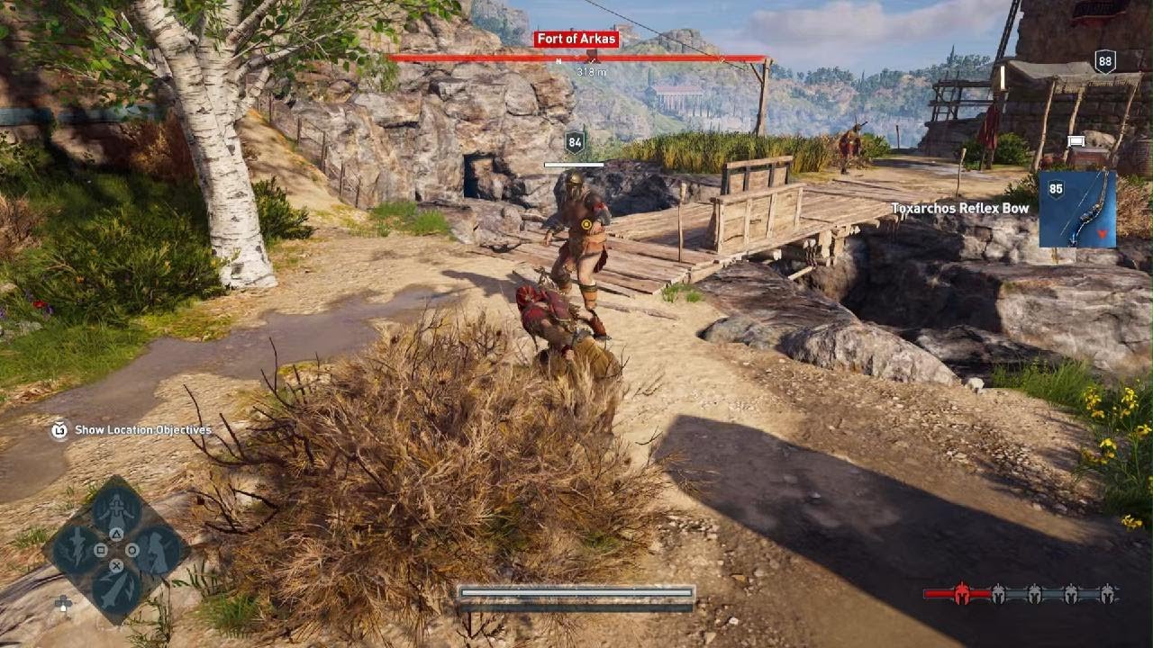 Assassin's Creed Odyssey falling with style
