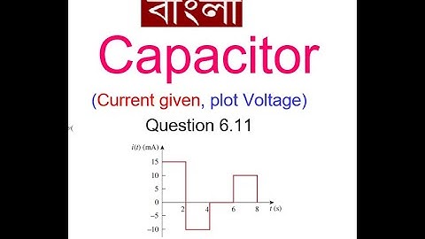 Question 6.11 || Capacitor Voltage Plot || Rectangular Signal