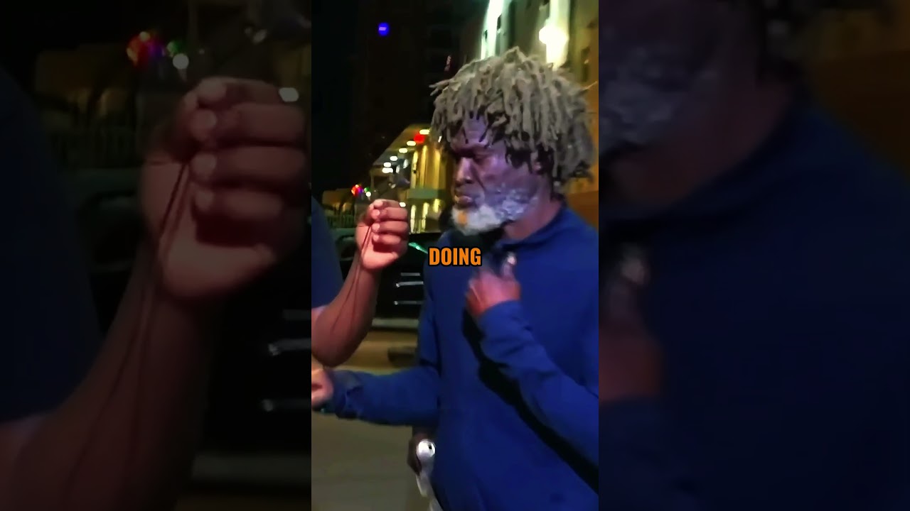 Homeless man destroys his wing man🤣🤣