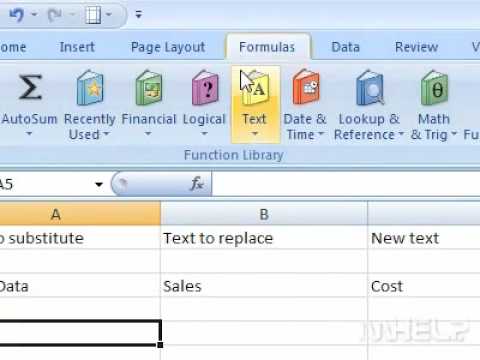 How to use the SUBSTITUTE formula