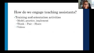 Teaching the teaching assistants: Ensure success in the lab classroom