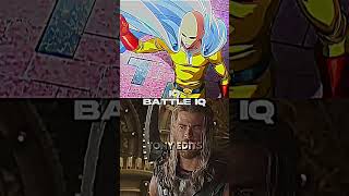 Thor vs Saitama (comic - base) | #shorts #marvel #anime