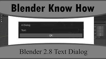 How To Create Dialog Boxes In Blender 2.8 Using Python