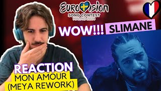 🇫🇷 Reaction Slimane - Mon Amour (Meya Rework) France Eurovision 2024 (SUBTITLED)