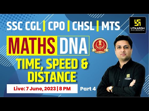 Maths DNA Series | Time, Speed & Distance #4 | SSC CHSL /CGL & All SSC Exam | Imp. MCQ| Prashant Sir