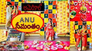 అమెరికాలో నా సీమంతం…Traditional Seemantham in USA… #america #traditional #celebrations #backdrop