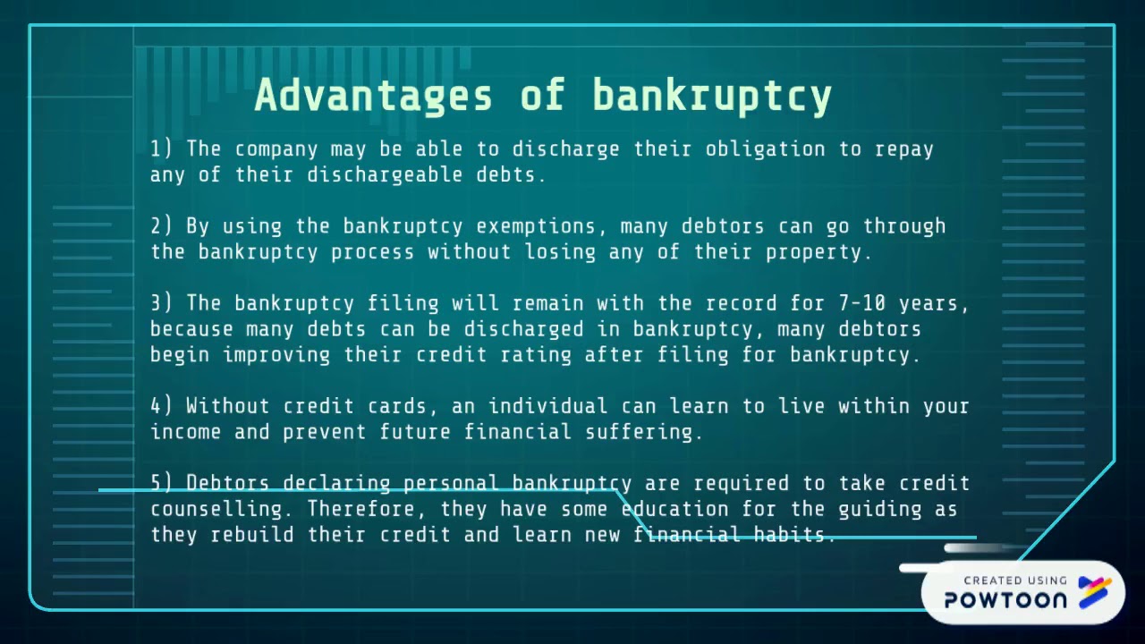 ADVANTAGES & DISADVANTAGES OF BANKRUPTCY - YouTube