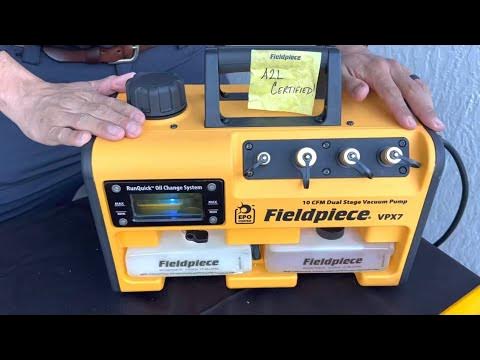 Fieldpiece VPX7 10 CFM VACUUM PUMP. Automotive R1234yf AL2 flammable
