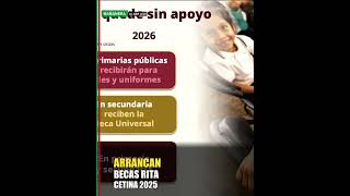 Anuncio de la beca Rita Cetina para útiles y uniformes escolares