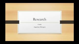 Getting Started with Research: An Introductory Guide