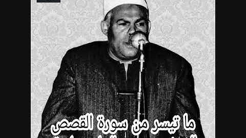 الشيخ محمد عبدالحليم سلامة - سورة القصص- تلاوة رائعة