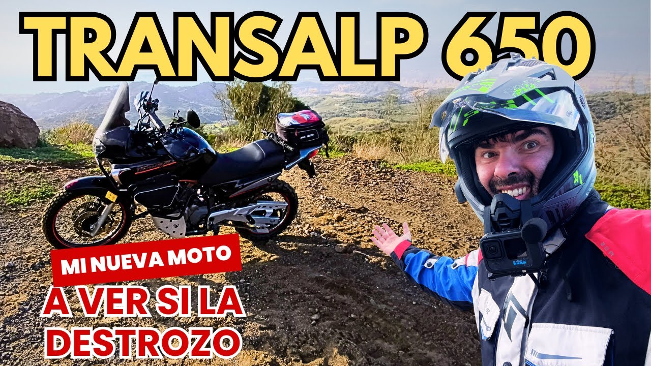 Estreno mi nueva HONDA TRANSALP 650 en un camino de tierra DESTROZADO por la DANA en Málaga